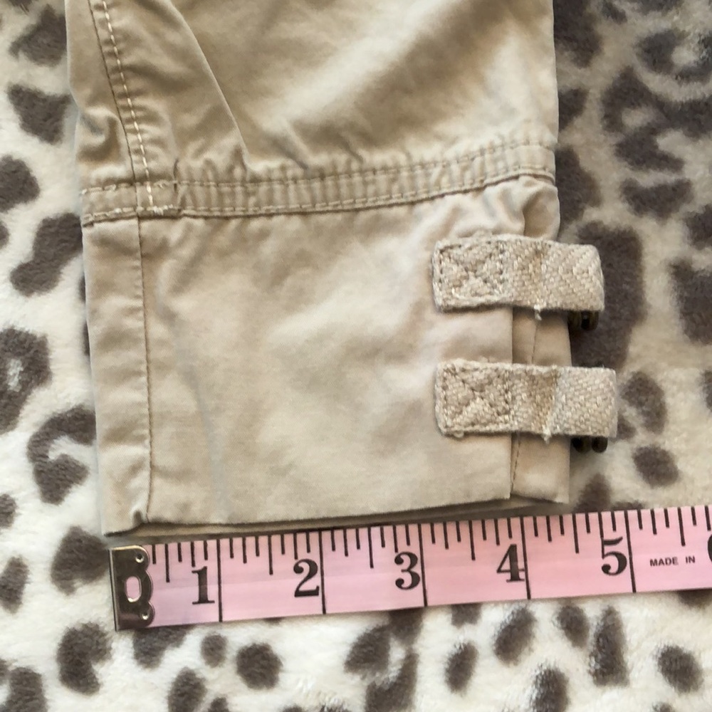 Old Navy Khaki Tan Crop Utility Pant 5 Pocket Size 2t - Picture 12 of 14